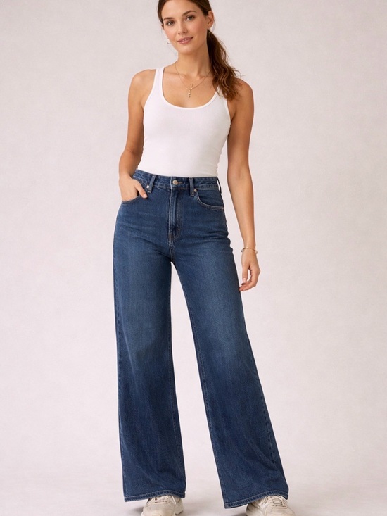 Good American Denim - EUC High-Rise Good American Good Waist Palazzo Wide Leg Jean